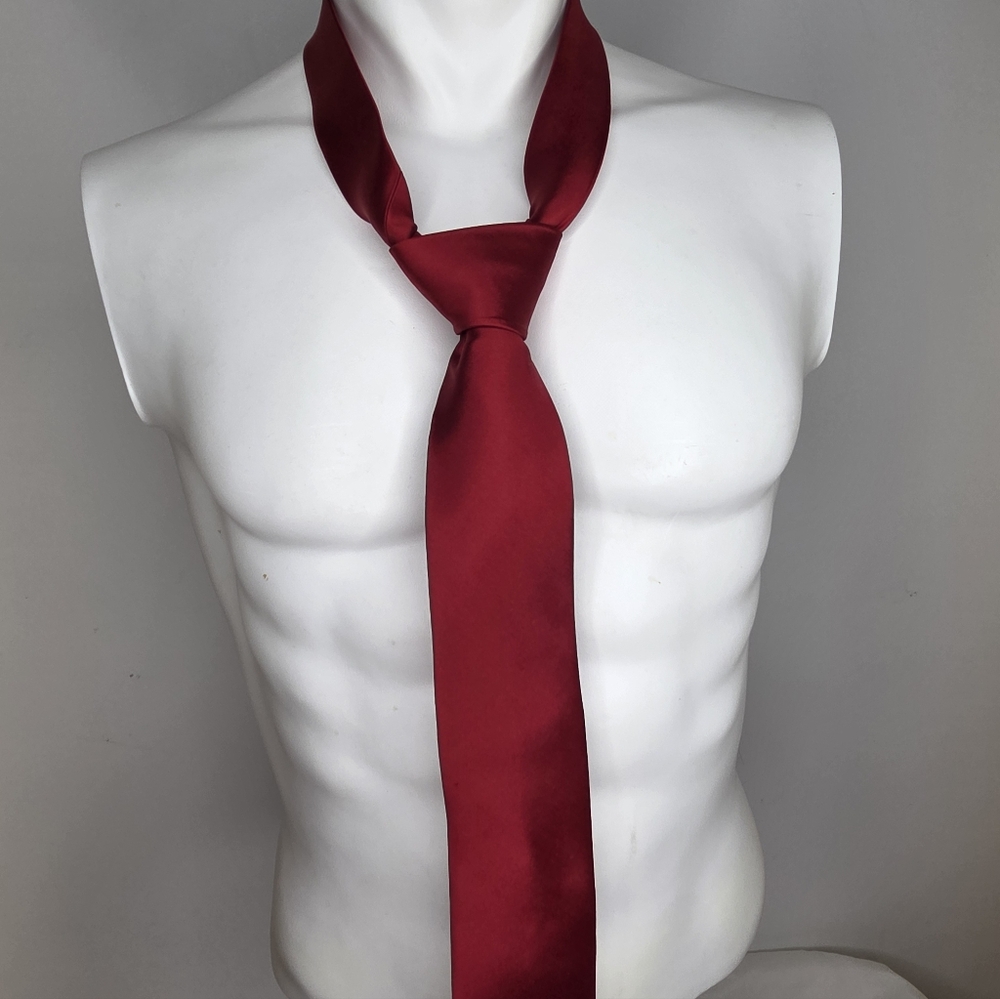 Michael Kors Deep Red Silk Tie